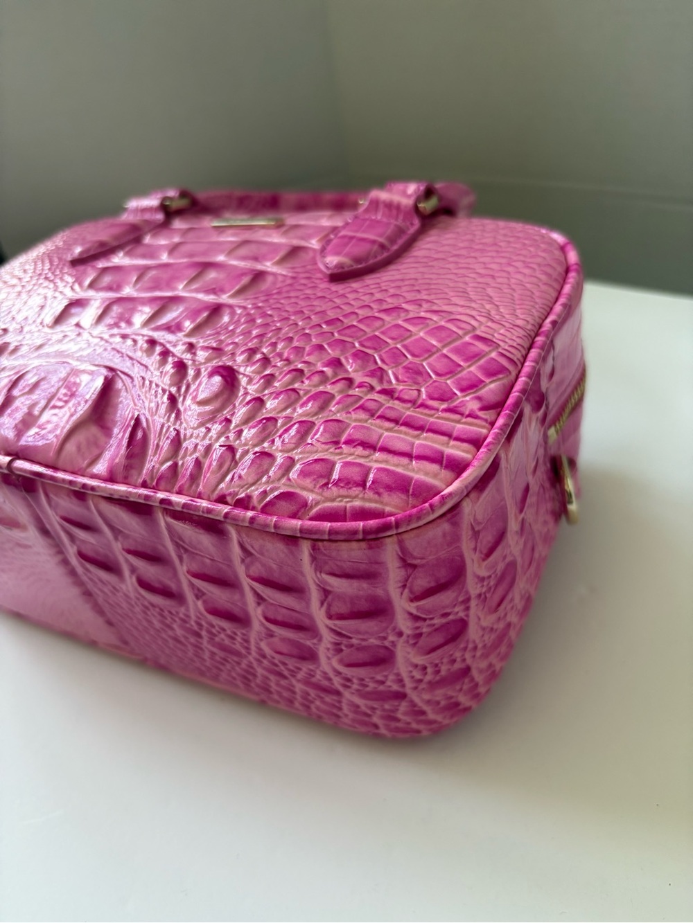 BRAHMIN Candy Pink Melbourne Collection Mara Mini Satchel Bag - - Picture 13 of 15